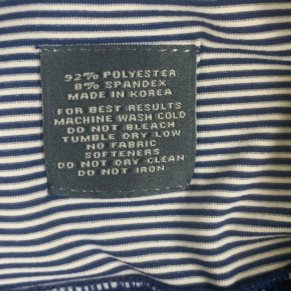 Turtleson Mens Medium 1/4 Zip Pullover Navy White Striped Broadmoor Invitation